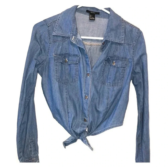 Forever 21 Tops - Jean Crop Top cover